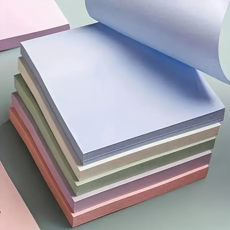 Morandi Color Sticky Notes 100 fogli - Blocchi promemoria quadrati autoadesivi per studenti e ufficio, messaggi adesivi multicolori, facili da affiggere e staccare, articoli di cancelleria essenziali