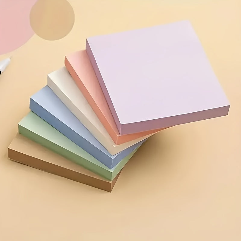 Morandi Color Sticky Notes 100 fogli - Blocchi promemoria quadrati autoadesivi per studenti e ufficio, messaggi adesivi multicolori, facili da affiggere e staccare, articoli di cancelleria essenziali