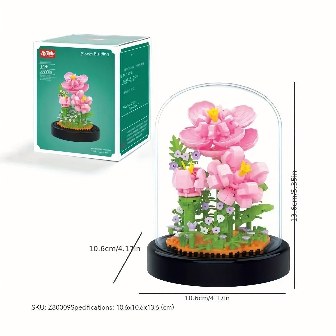 Costruisci il regalo perfetto per San Valentino: set di mattoncini compatibili Immortal Flower Rose Girl! Regalo di Pasqua, regalo di Pasqua, regalo di Natale e Halloween.