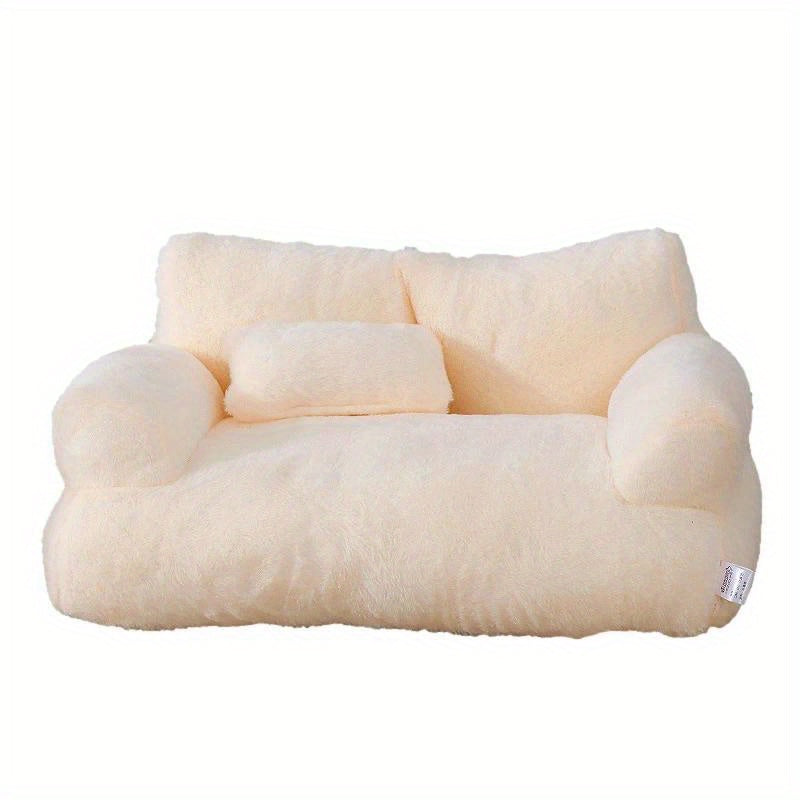 Divano letto in cotone morbido per gatti, comodo lettino lavabile per tutte le stagioni, accessori per gatti e gattini, disponibile nelle misure piccola (55x37x18 cm) e grande (65x46x30 cm), morbido e confortevole.
