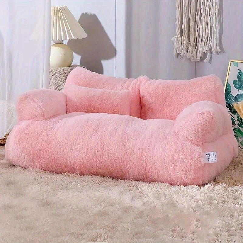 Divano letto in cotone morbido per gatti, comodo lettino lavabile per tutte le stagioni, accessori per gatti e gattini, disponibile nelle misure piccola (55x37x18 cm) e grande (65x46x30 cm), morbido e confortevole.