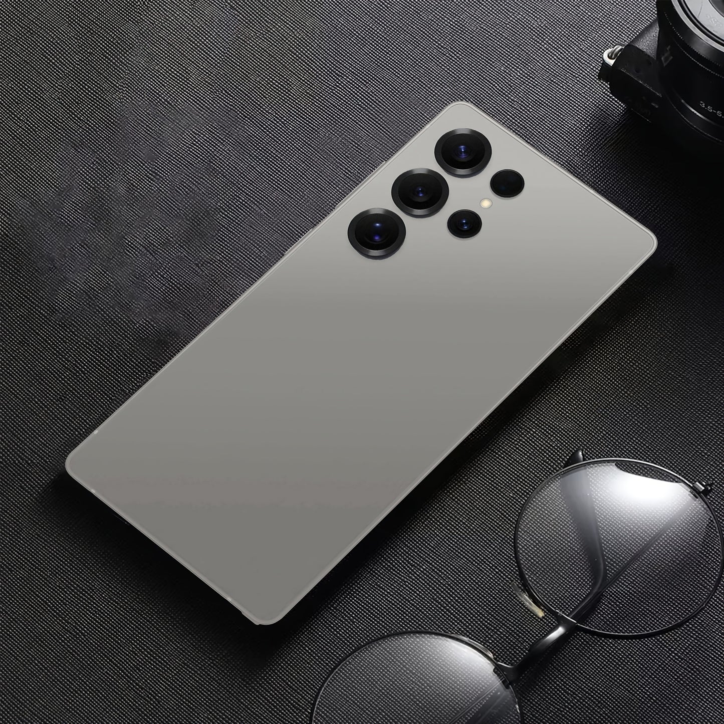Ultimo telefono sbloccato da 17,27 cm con grande schermo 5G - 12 GB + 512 GB, doppia fotocamera da 48 MP + 108 MP, batteria da 6800 mAh, ricarica rapida, Android 13, cuffie, cavo di ricarica di tipo C, custodia, schermo