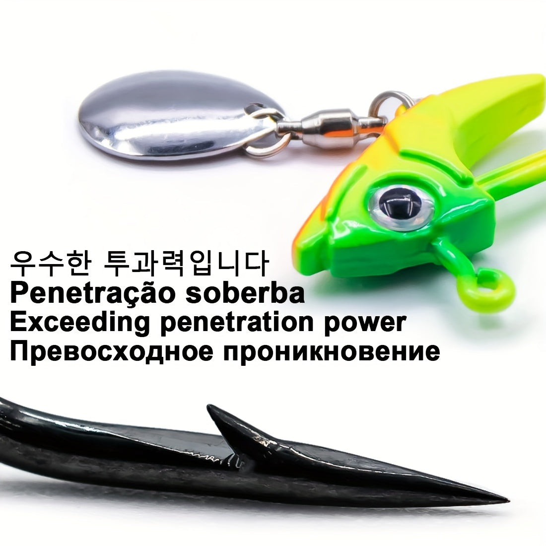9KM 5Pack 7.5g~15g Swimbaits Jig Head Amo da pesca in plastica morbida Alta resistenza e resistenza alla corrosione Terminale per acqua dolce e salata