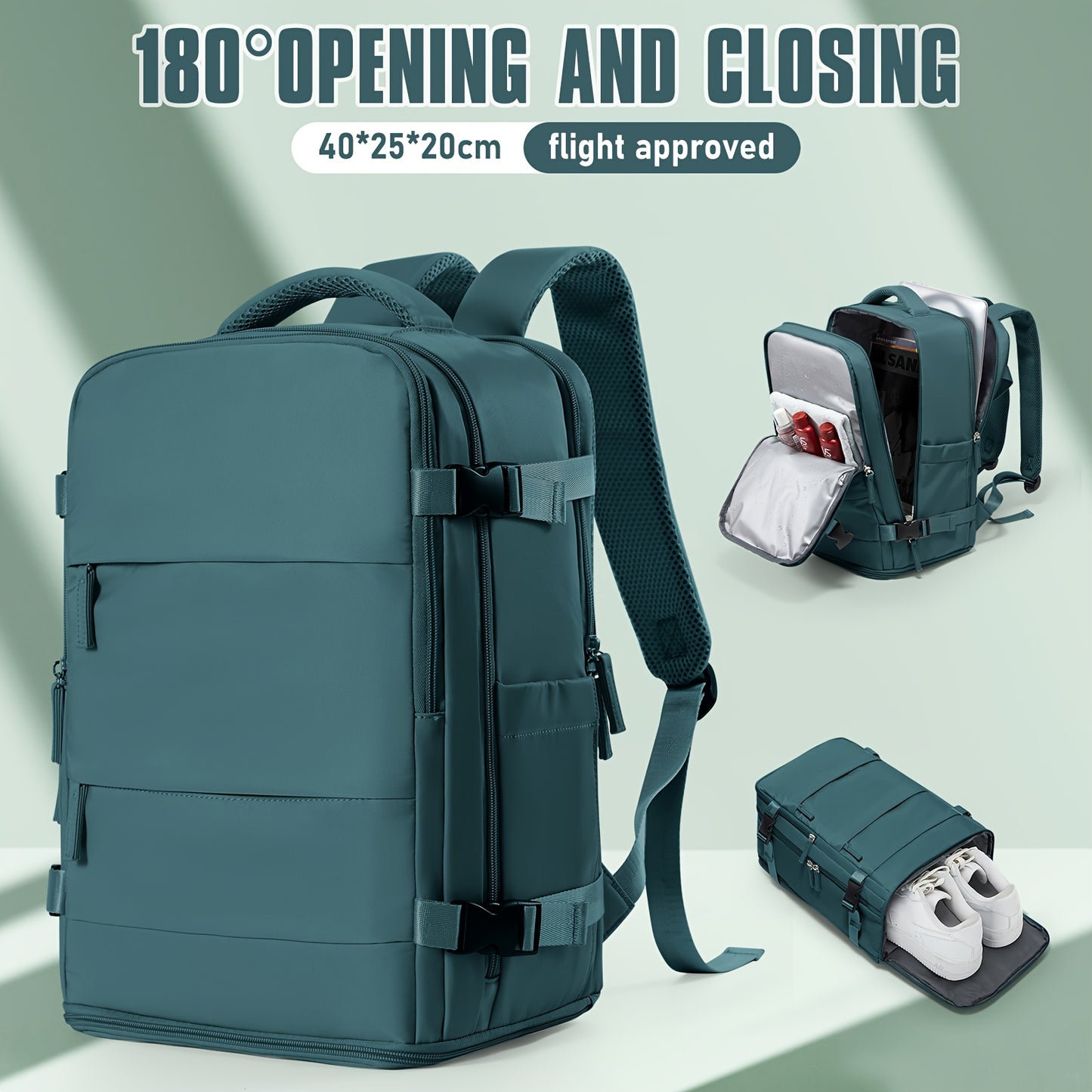 Zaino da cabina Ryanair 40x20x25 da mettere sotto il sedile, nuovo zaino da viaggio Easyjet, zaino da cabina, borsa da viaggio a mano, zaino casual, borsa da scuola, adatto per laptop da 35,56 cm