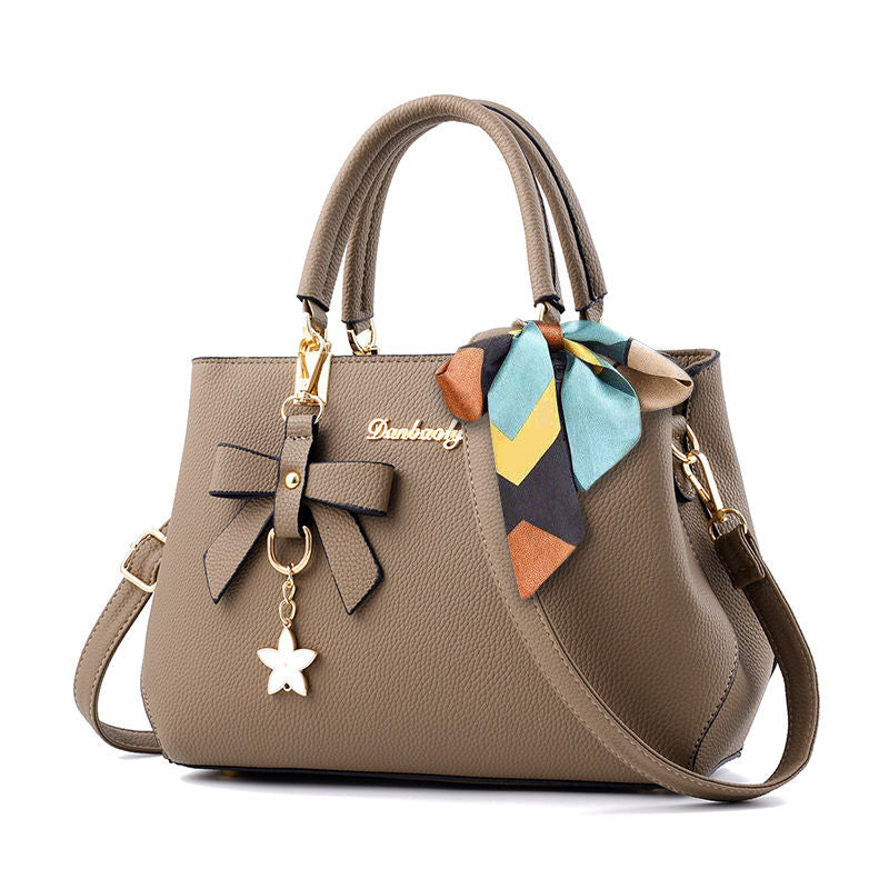 Borse con fiocco per donna, borsa a tracolla alla moda con portamonete, borsa a tracolla con manico superiore per l'ufficio