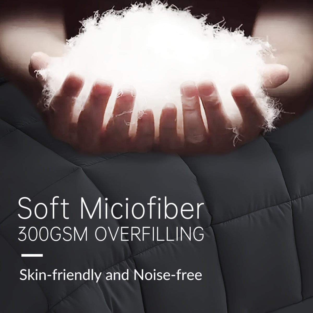Set di 2/3 trapunte in poliestere pesante per tutte le stagioni con federa per cuscino, inserto trapuntato, coperta con cuciture a scatola, traspirante con morbida imbottitura in microfibra
