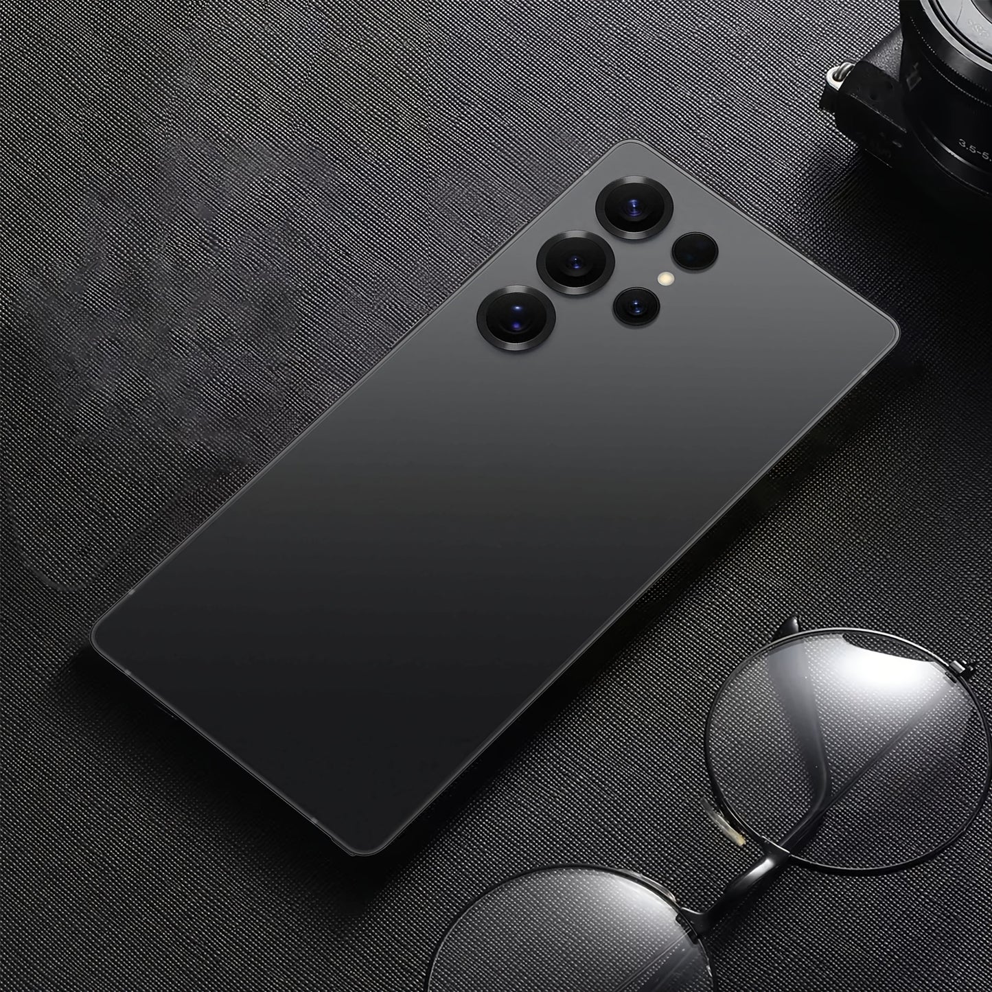 Ultimo telefono sbloccato da 17,27 cm con grande schermo 5G - 12 GB + 512 GB, doppia fotocamera da 48 MP + 108 MP, batteria da 6800 mAh, ricarica rapida, Android 13, cuffie, cavo di ricarica di tipo C, custodia, schermo