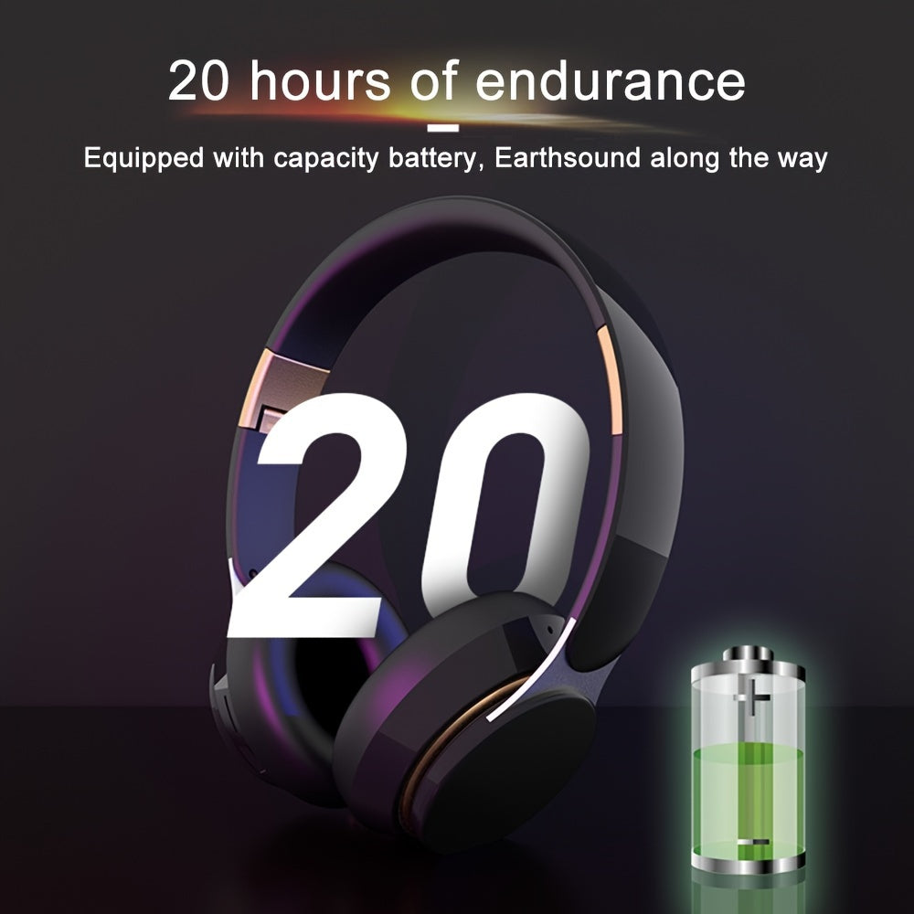Cuffie wireless over-ear 07S con bassi surround, design pieghevole, batteria da 400 mAh - compatibili con la modalità wireless, supportano le modalità cablata/scheda TF/radio, ideali per sport, giochi, fotografia e altro, cuffie wireless