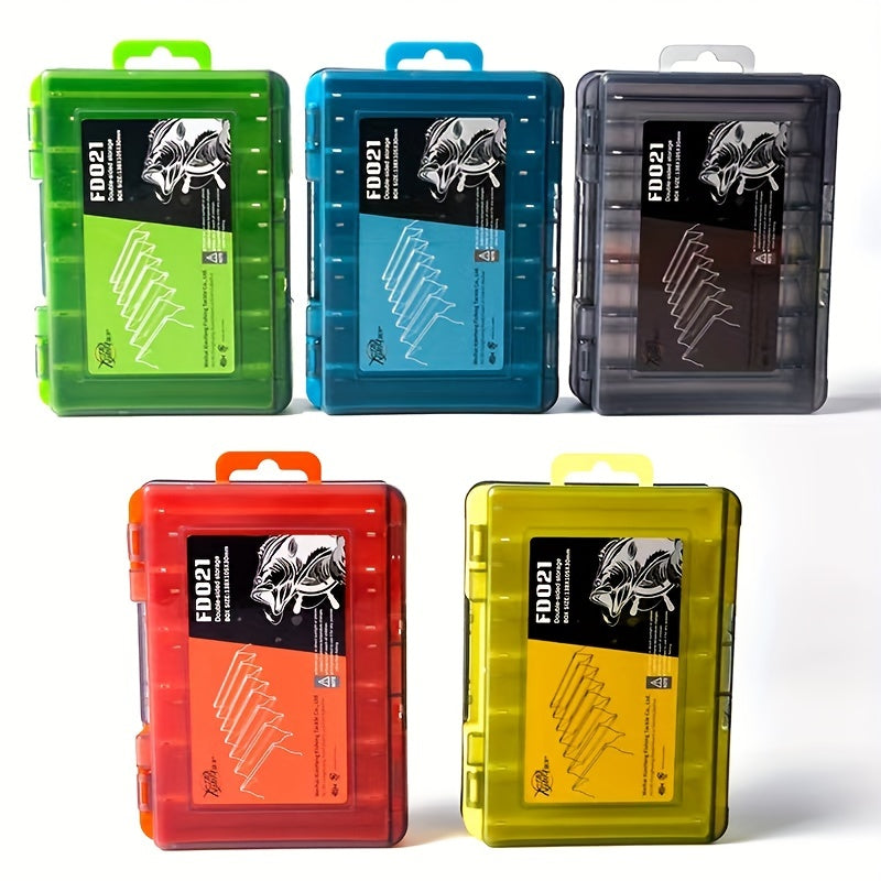 Organizza la tua attrezzatura da pesca con questa scatola portaoggetti multifunzionale a doppia faccia!