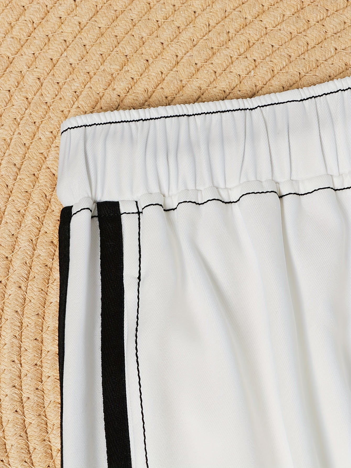 Pantaloni cargo a righe laterali Y2K, pantaloni casual streetwear hip-hop con coulisse e tasche con patta per primavera e autunno, abbigliamento da donna