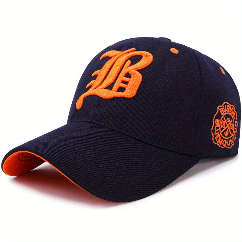 1 berretto da baseball ricamato alla moda, cappello da camionista leggero, regolabile e traspirante per pesca all'aperto, escursionismo, corsa, campeggio