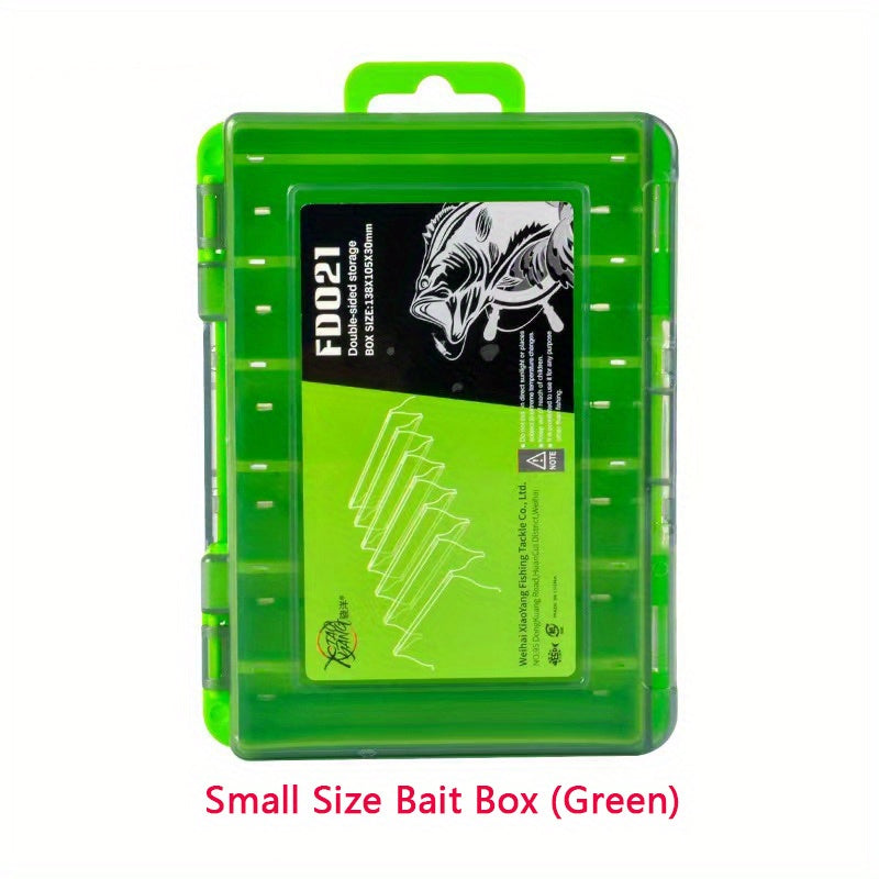 Organizza la tua attrezzatura da pesca con questa scatola portaoggetti multifunzionale a doppia faccia!