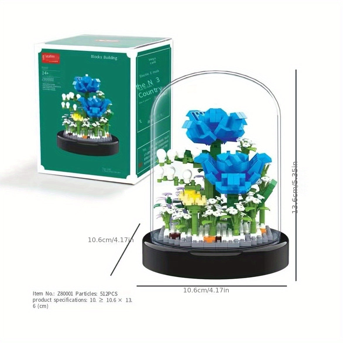 Costruisci il regalo perfetto per San Valentino: set di mattoncini compatibili Immortal Flower Rose Girl! Regalo di Pasqua, regalo di Pasqua, regalo di Natale e Halloween.