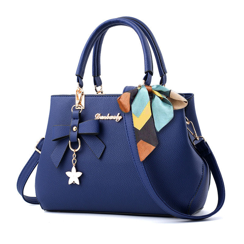 Borse con fiocco per donna, borsa a tracolla alla moda con portamonete, borsa a tracolla con manico superiore per l'ufficio