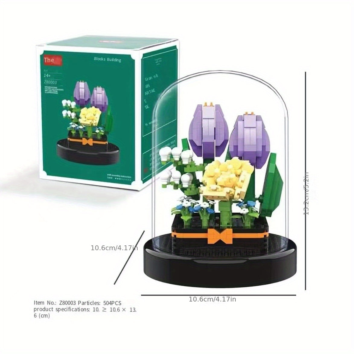 Costruisci il regalo perfetto per San Valentino: set di mattoncini compatibili Immortal Flower Rose Girl! Regalo di Pasqua, regalo di Pasqua, regalo di Natale e Halloween.