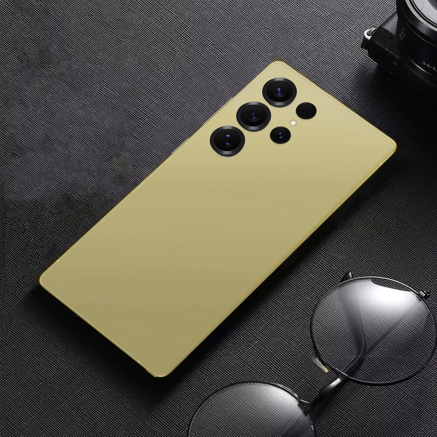 Ultimo telefono sbloccato da 17,27 cm con grande schermo 5G - 12 GB + 512 GB, doppia fotocamera da 48 MP + 108 MP, batteria da 6800 mAh, ricarica rapida, Android 13, cuffie, cavo di ricarica di tipo C, custodia, schermo