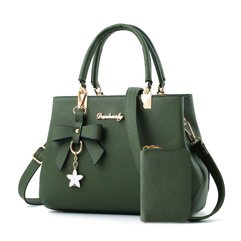 Borse con fiocco per donna, borsa a tracolla alla moda con portamonete, borsa a tracolla con manico superiore per l'ufficio