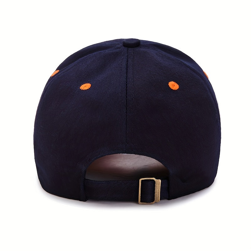 1 berretto da baseball ricamato alla moda, cappello da camionista leggero, regolabile e traspirante per pesca all'aperto, escursionismo, corsa, campeggio