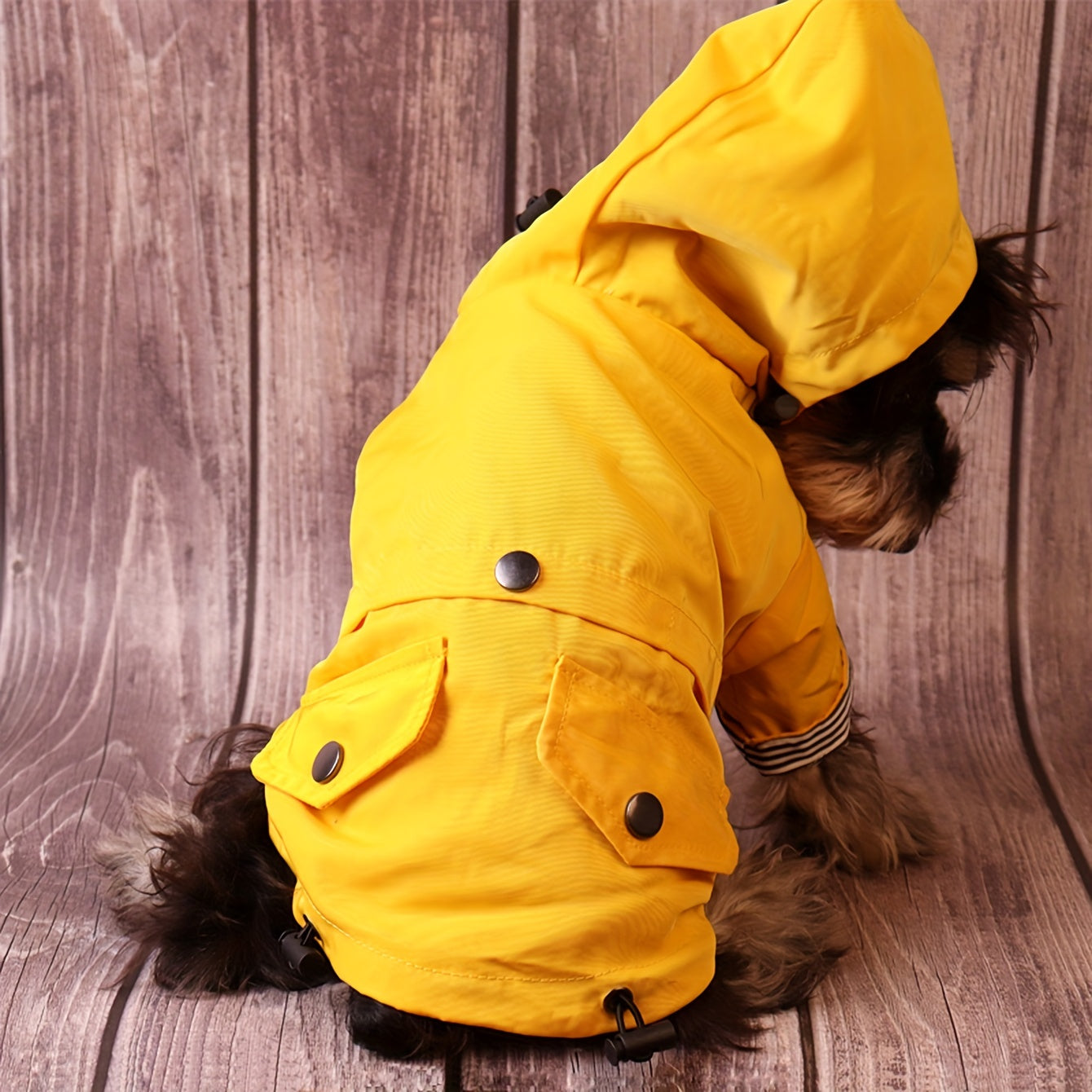 Keep Your Pet Puppy Warm & Dry With This Stylish Striped Rain Jacket! Christmas Gift