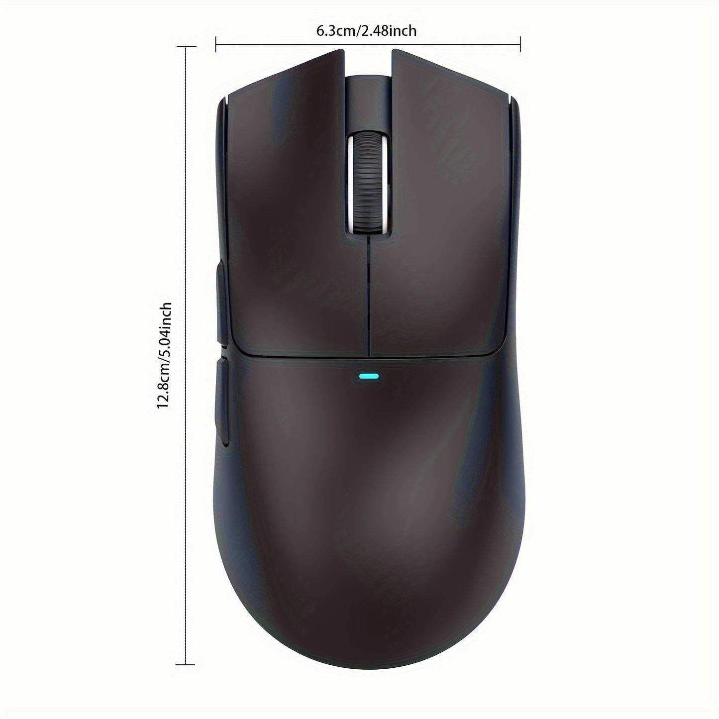 Mouse da gioco wireless leggero ATTACK SHARK X11 con base di ricarica RGB, modalità cablata 2.4G/USB-C/BT 3, 22K DPI, sensore PAW3311, interruttore HUYU, 5 pulsanti programmabili, per PC bianco e adesivo