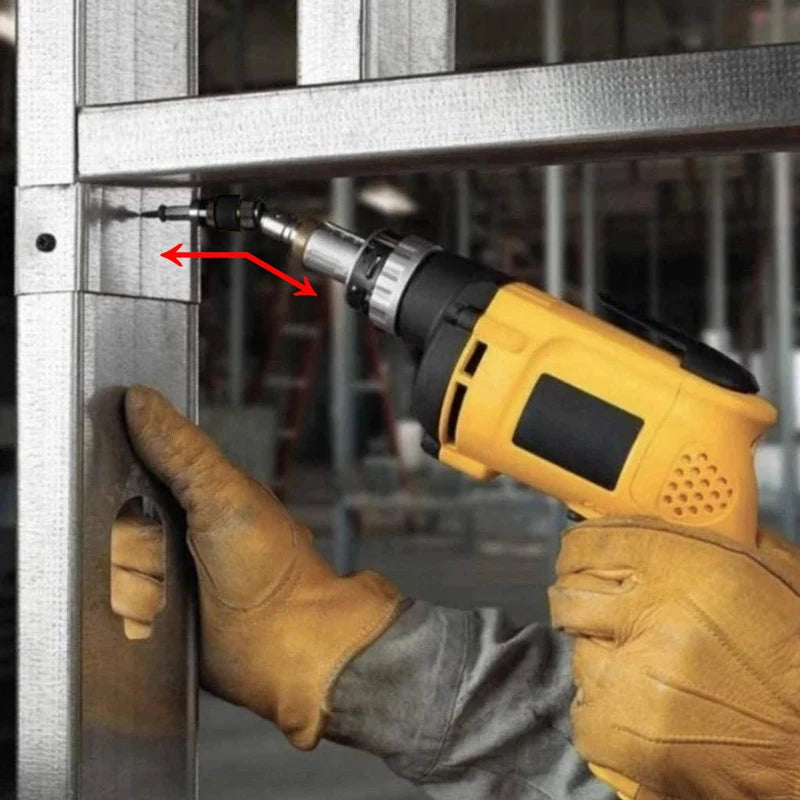 Punte per cacciavite ad anello magnetico esagonale da 1/4 ", utensili manuali per trapano, asta di prolunga per punte da trapano, supporto a cambio rapido, guida di azionamento, punta per trapano a vite