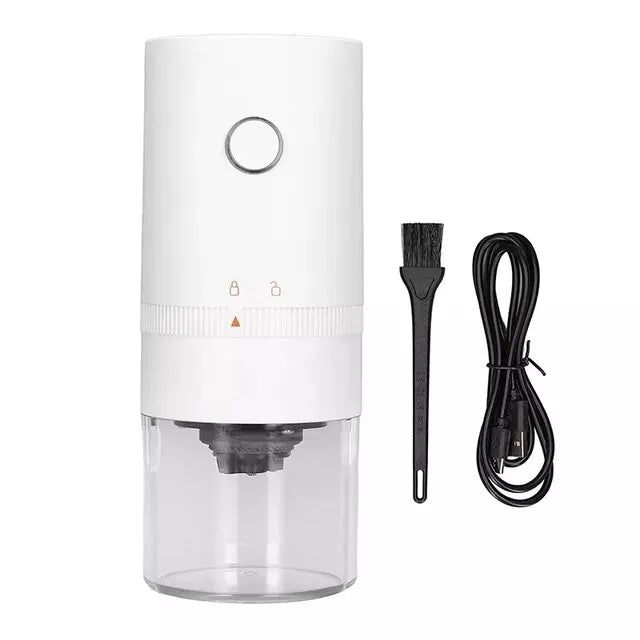 Macinacaffè elettrico con display a LED, polverizzatore per vernice da forno, macina pepe nero, macchina automatica portatile ricaricabile