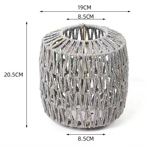 1 paralume intrecciato a mano in rattan, paralume per lampada a sospensione, per bar, hotel, lampada a sospensione per soffitto, per decorazioni di ristoranti e case