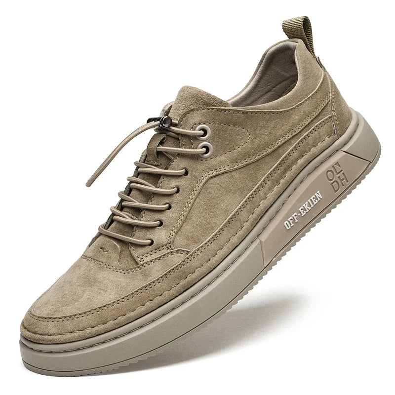 Scarpe da uomo moda Mocassini in vera pelle Traspirante Autunno stringate comode scarpe casual Scarpe da ginnastica da uomo all'aperto
