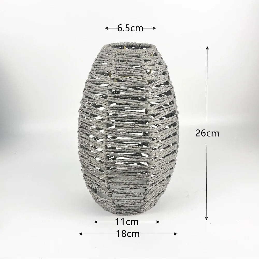 1 paralume intrecciato a mano in rattan, paralume per lampada a sospensione, per bar, hotel, lampada a sospensione per soffitto, per decorazioni di ristoranti e case