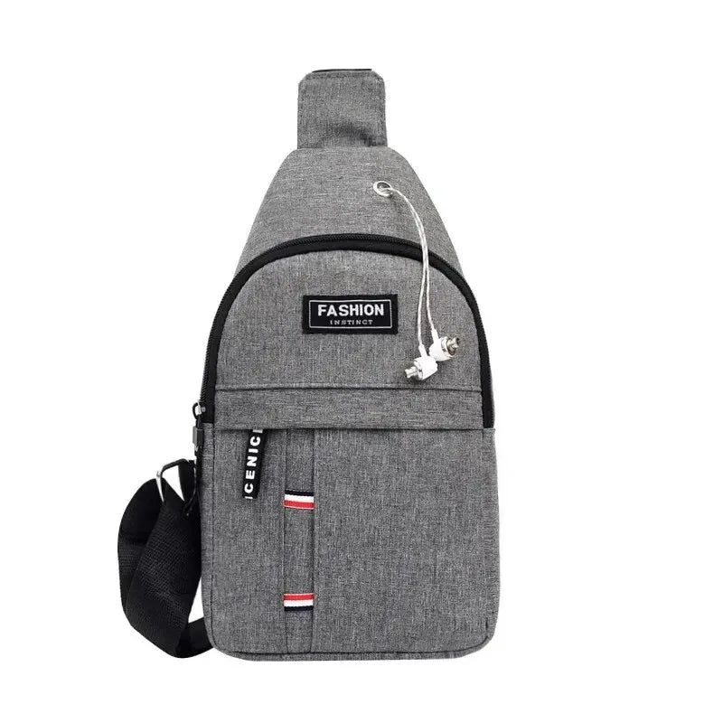 Borsa da uomo alla moda, comoda, casual, impermeabile, con tracolla regolabile, grande capacità, adatta per attività all'aperto