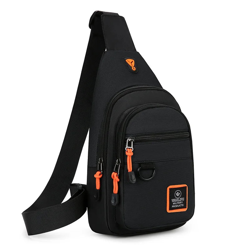 Borsa a tracolla per uomo, per escursioni all'aperto e tempo libero, borsa a tracolla sportiva impermeabile, zaino da viaggio, borsa da petto da uomo, borsa a tracolla