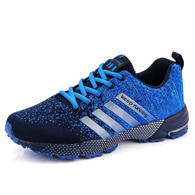 Nuove scarpe sportive casual traspiranti da uomo e da donna con superficie in rete volante, primavera estate, piatte, vulcanizzate, per coppia, taglia grande 48