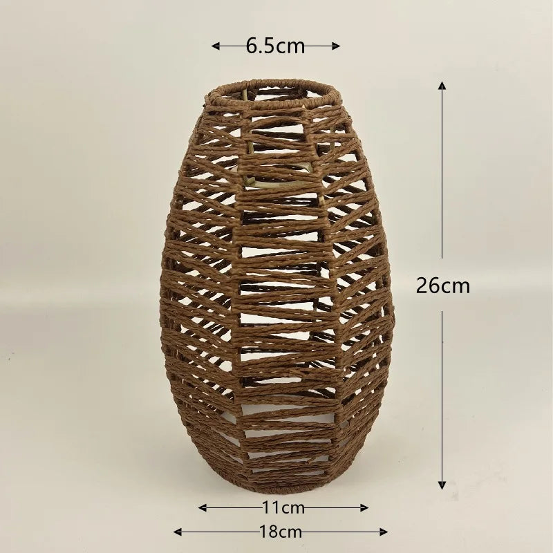 1 paralume intrecciato a mano in rattan, paralume per lampada a sospensione, per bar, hotel, lampada a sospensione per soffitto, per decorazioni di ristoranti e case