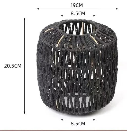 1 paralume intrecciato a mano in rattan, paralume per lampada a sospensione, per bar, hotel, lampada a sospensione per soffitto, per decorazioni di ristoranti e case