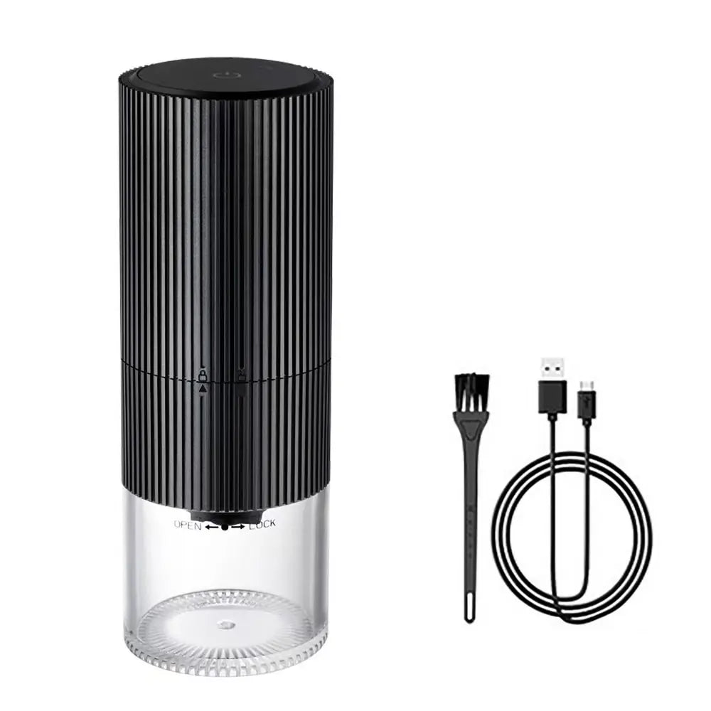 Macinacaffè elettrico con display a LED, polverizzatore per vernice da forno, macina pepe nero, macchina automatica portatile ricaricabile