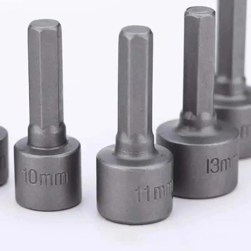 9 pz/set 5mm-13mm Prese Esagonali Manicotto Ugelli Dado Driver Set Set di Cacciaviti Schroevendraaier Set Bit Set Strumenti Chiavi a bussola