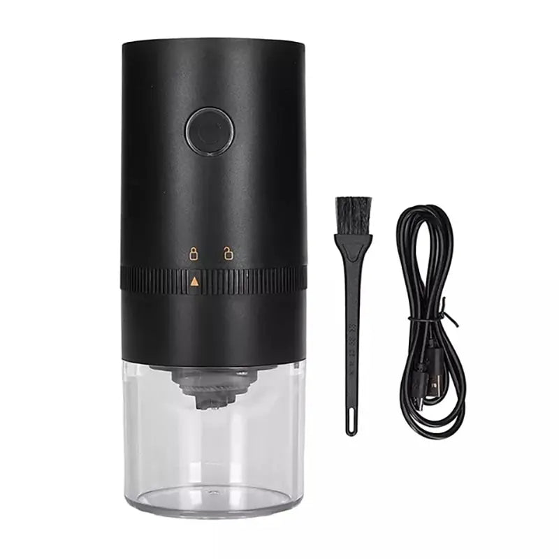 Macinacaffè elettrico con display a LED, polverizzatore per vernice da forno, macina pepe nero, macchina automatica portatile ricaricabile