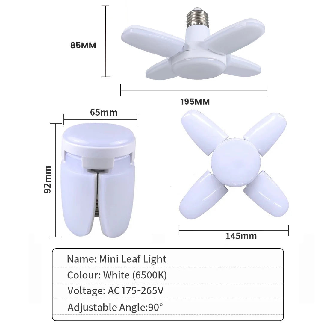 E27 Lampadina LED pieghevole a forma di ventaglio AC 85-265V/220V 28W Casa Soggiorno Lampadina a LED Lampada per magazzino Garage Plafoniera .
E27 Fan Shape Foldable LED Bulb AC 85-265V/220V 28W Home Living Room Led Light Bul