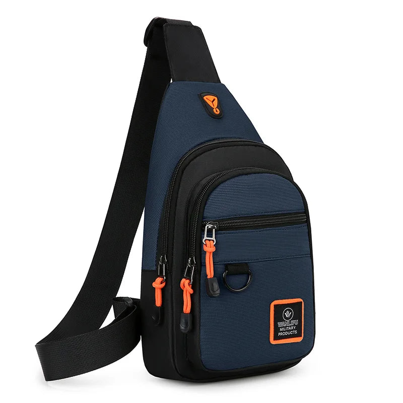 Borsa a tracolla per uomo, per escursioni all'aperto e tempo libero, borsa a tracolla sportiva impermeabile, zaino da viaggio, borsa da petto da uomo, borsa a tracolla