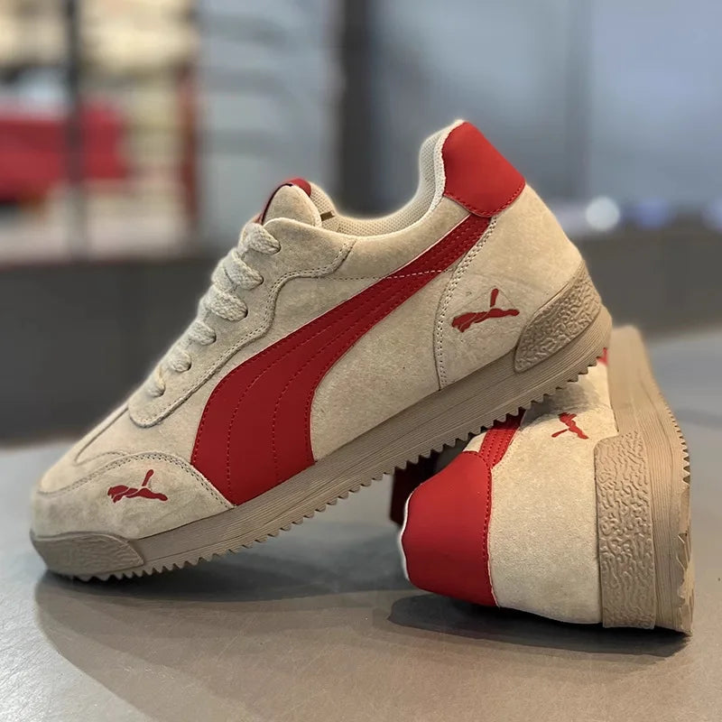 Scarpe da lavoro casual da uomo Autunno Inverno Antiscivolo Leggere Fondo morbido Sport alla moda per il tempo libero Scarpe da tavolo Dequn di marca