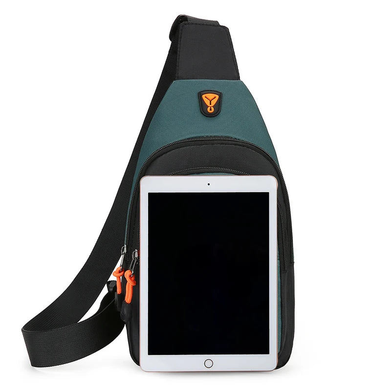 Borsa a tracolla per uomo, per escursioni all'aperto e tempo libero, borsa a tracolla sportiva impermeabile, zaino da viaggio, borsa da petto da uomo, borsa a tracolla