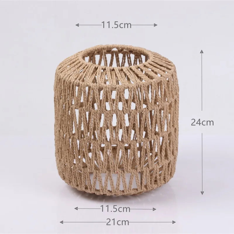 1 paralume intrecciato a mano in rattan, paralume per lampada a sospensione, per bar, hotel, lampada a sospensione per soffitto, per decorazioni di ristoranti e case