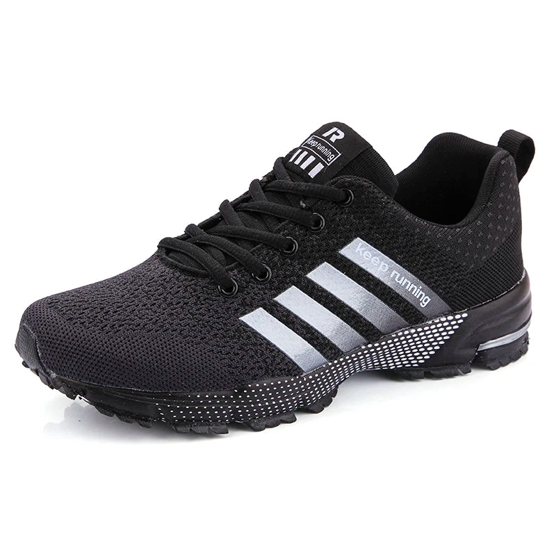 Nuove scarpe sportive casual traspiranti da uomo e da donna con superficie in rete volante, primavera estate, piatte, vulcanizzate, per coppia, taglia grande 48