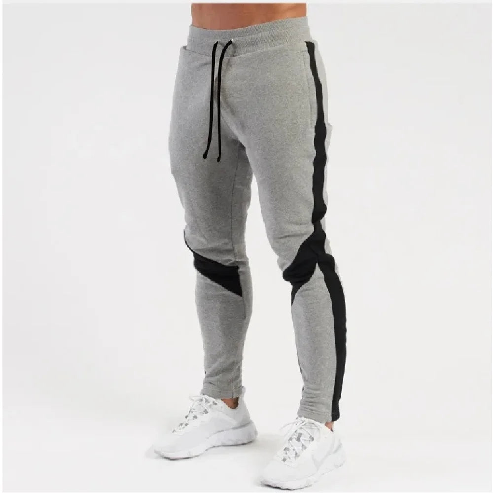 Pantaloni casual larghi da uomo, nuovi, primavera/autunno 2025, a righe, traspiranti, a vita alta, con protezione per i piedi piccoli