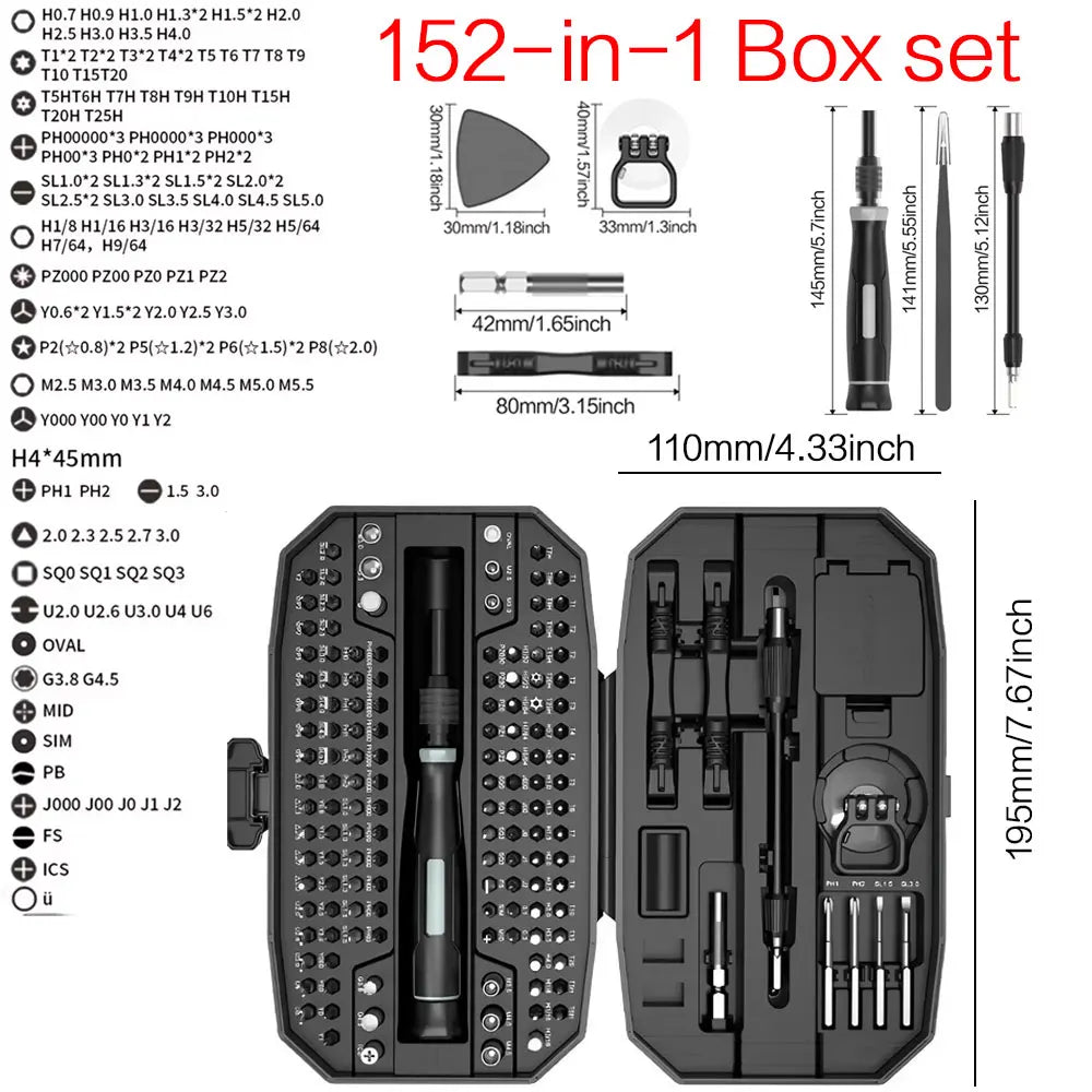 Set di cacciaviti di precisione, Kit di attrezzi per Laptop, Kit di riparazione di cacciaviti per Computer professionale 152/25 in 1 cacciavite Torx T5 T6
Torx Screwdriver