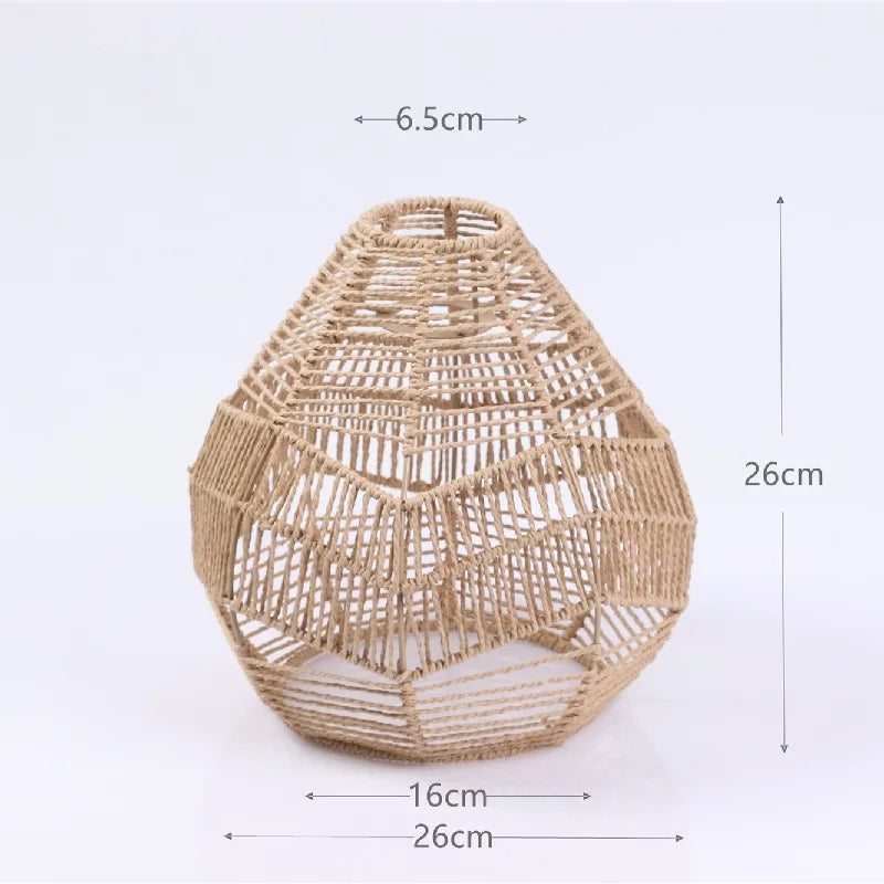 1 paralume intrecciato a mano in rattan, paralume per lampada a sospensione, per bar, hotel, lampada a sospensione per soffitto, per decorazioni di ristoranti e case