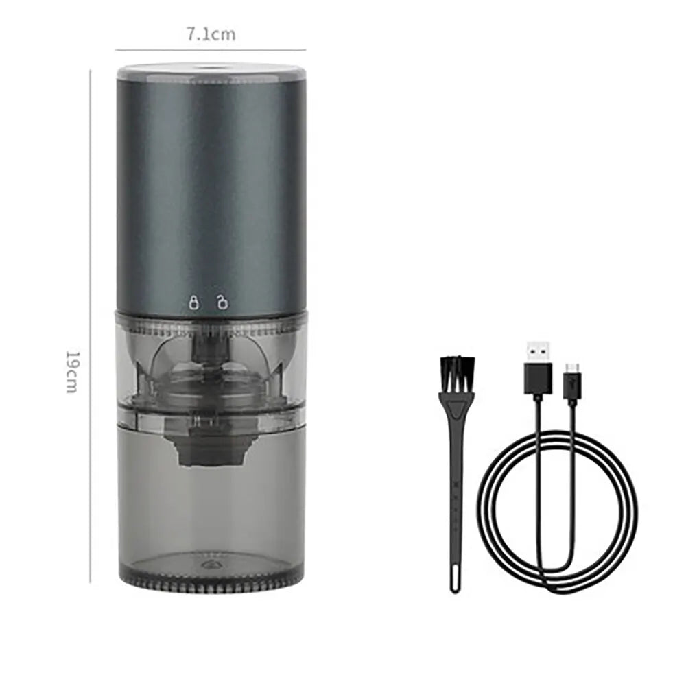 Macinacaffè elettrico con display a LED, polverizzatore per vernice da forno, macina pepe nero, macchina automatica portatile ricaricabile