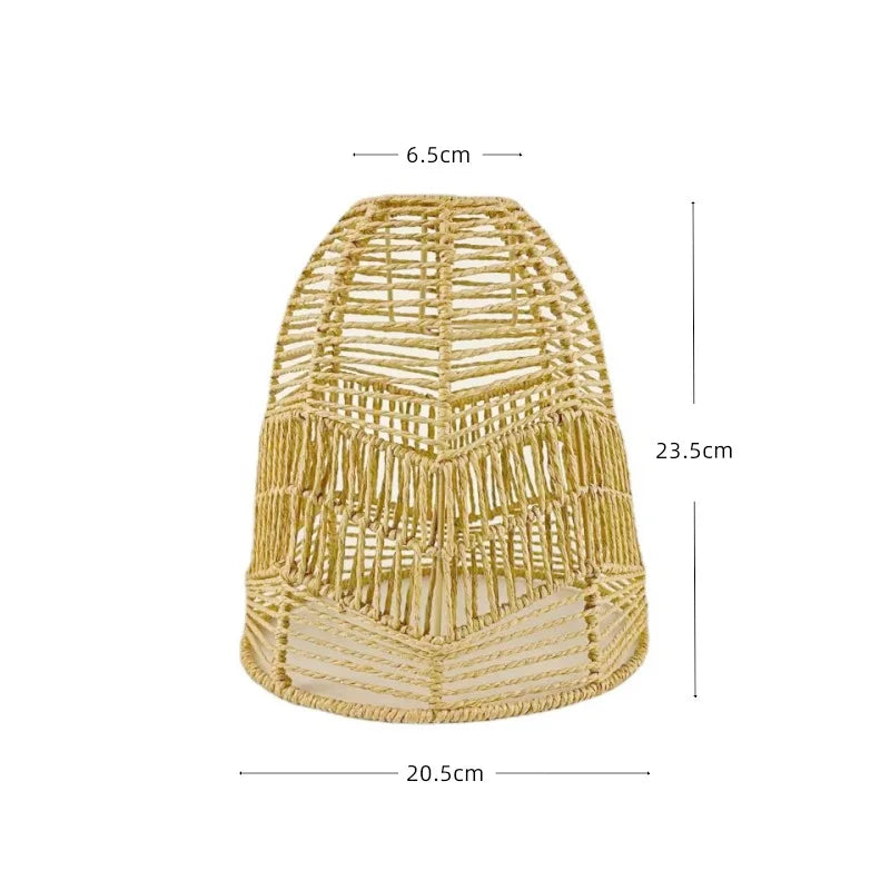 1 paralume intrecciato a mano in rattan, paralume per lampada a sospensione, per bar, hotel, lampada a sospensione per soffitto, per decorazioni di ristoranti e case