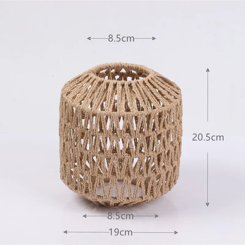 1 paralume intrecciato a mano in rattan, paralume per lampada a sospensione, per bar, hotel, lampada a sospensione per soffitto, per decorazioni di ristoranti e case