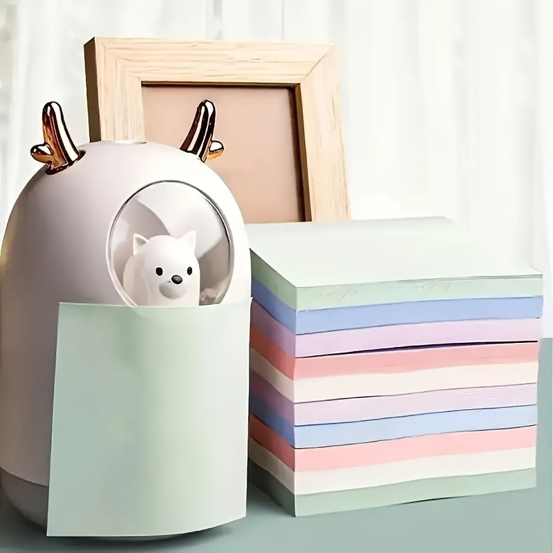 Morandi Color Sticky Notes 100 fogli - Blocchi promemoria quadrati autoadesivi per studenti e ufficio, messaggi adesivi multicolori, facili da affiggere e staccare, articoli di cancelleria essenziali